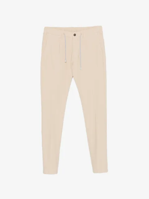 Eleventy pantalones con cordones en la pretina y pinzas