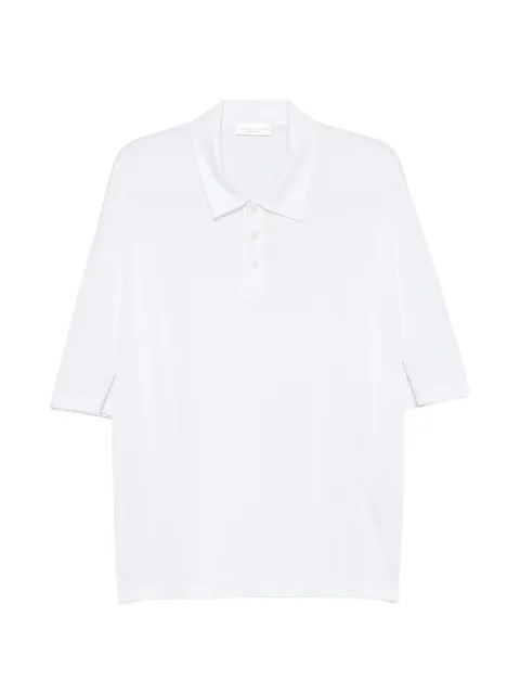 Roberto Collina playera tipo polo con costuras expuestas