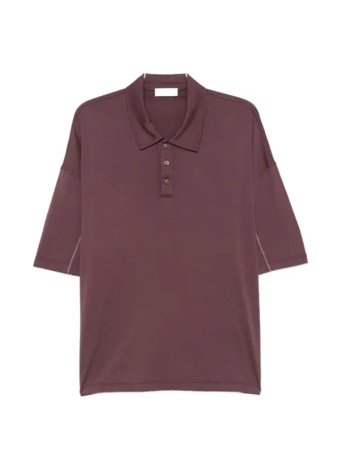 Roberto Collina contrast-stitch polo shirt