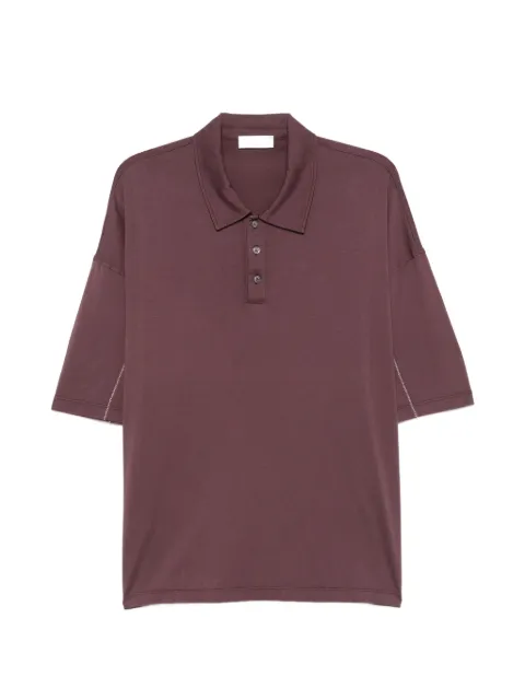 Roberto Collina contrast-stitch polo shirt