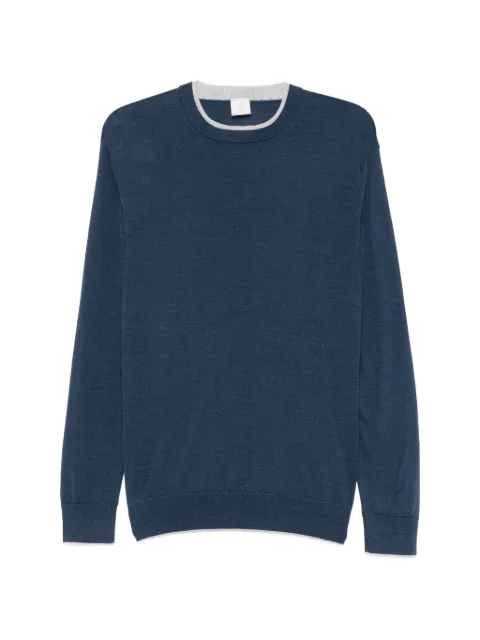 Eleventy contrast-trim sweater