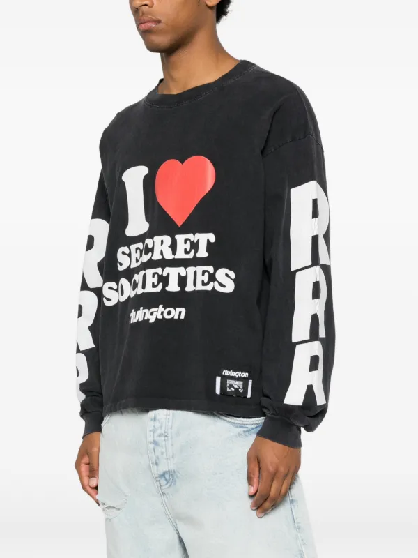 RRR123 グラフィック ロングTシャツ | ブラック | FARFETCH JP