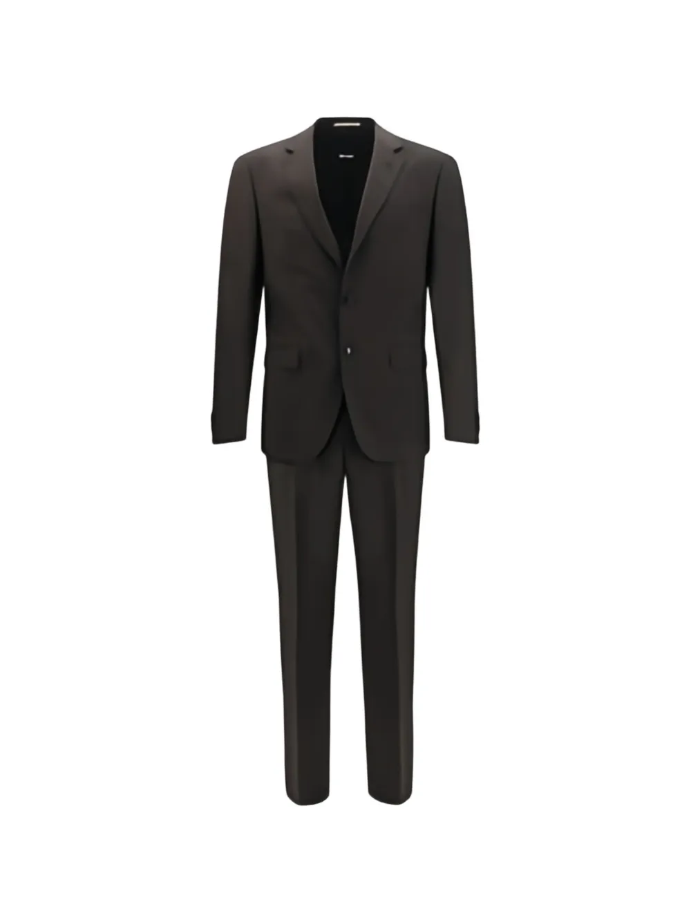 BOSS single-breasted wool suit - Marrone