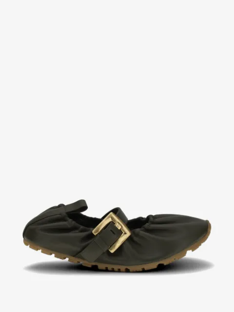 Balmain buckle-fastening ballet flats