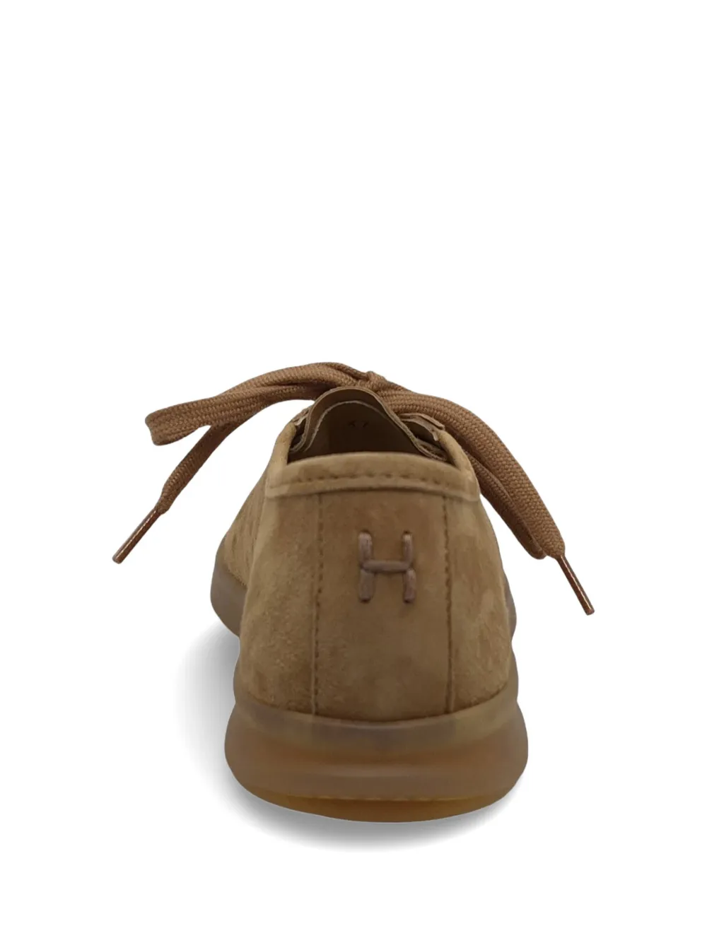 Henderson Baracco suede lace-up sneakers Beige