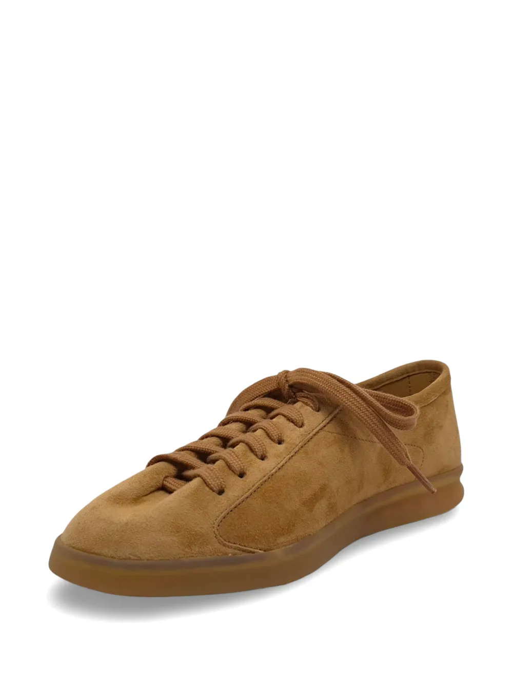 Henderson Baracco suede lace-up sneakers Beige