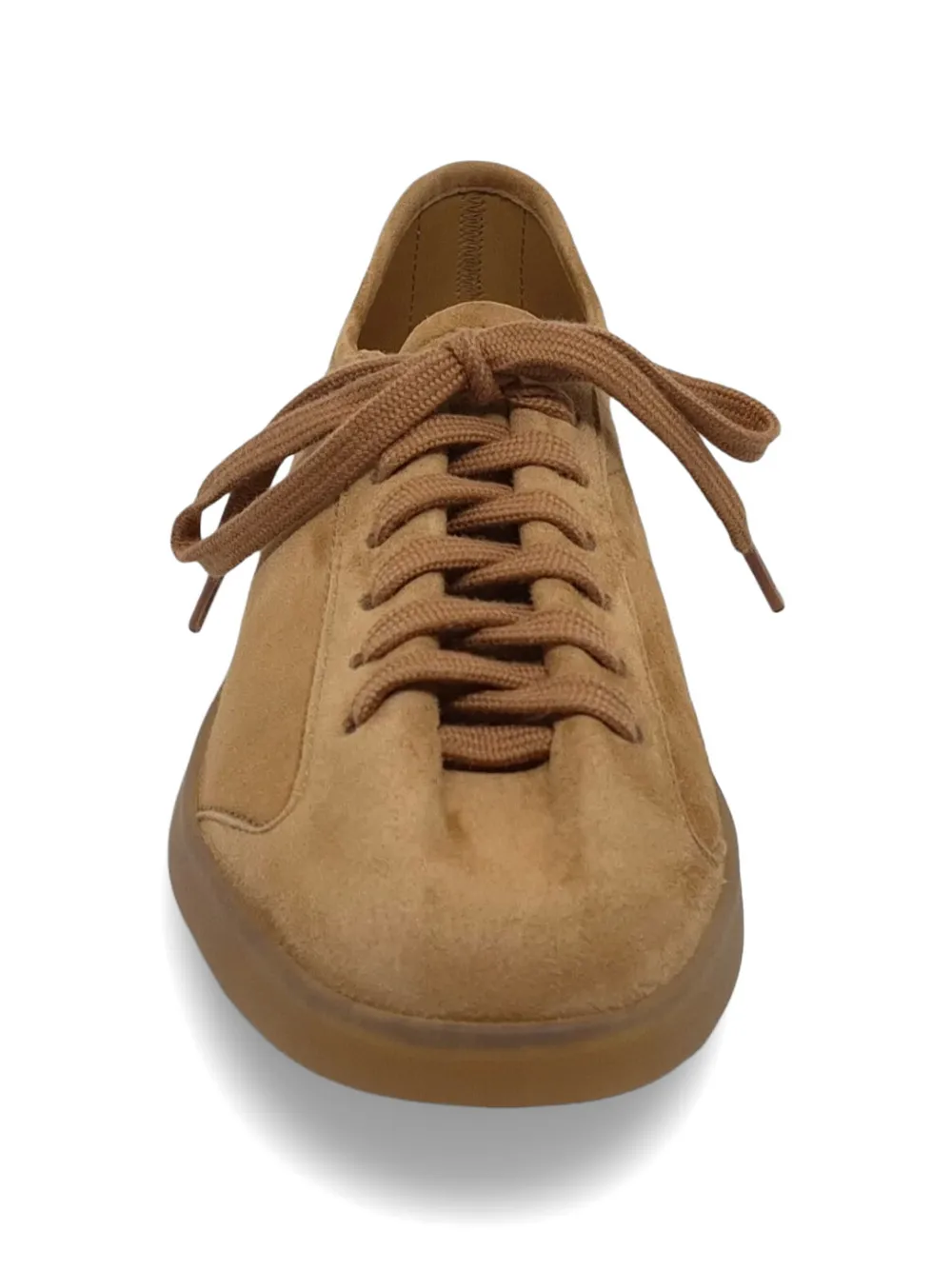 Henderson Baracco suede lace-up sneakers Beige