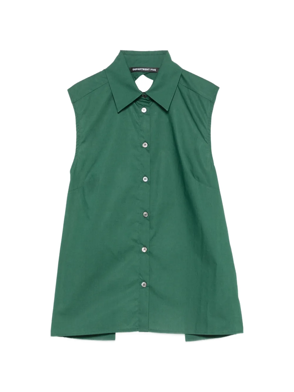 Department 5 cut-out sleeveless shirt - Verde