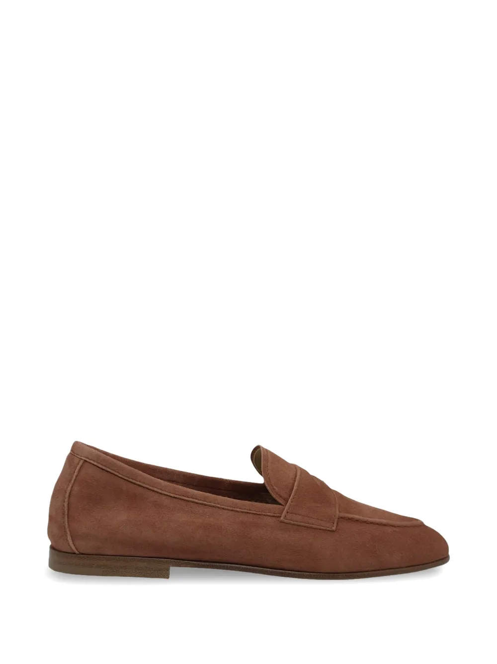 Henderson Baracco suede penny loafers - Marrone
