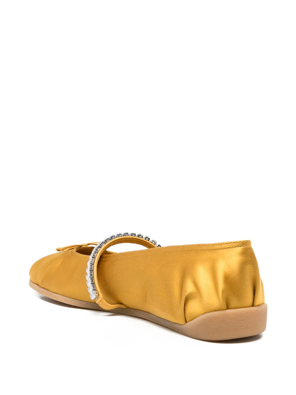 Giuseppe Zanotti crystal-embellished ballet flats Geel