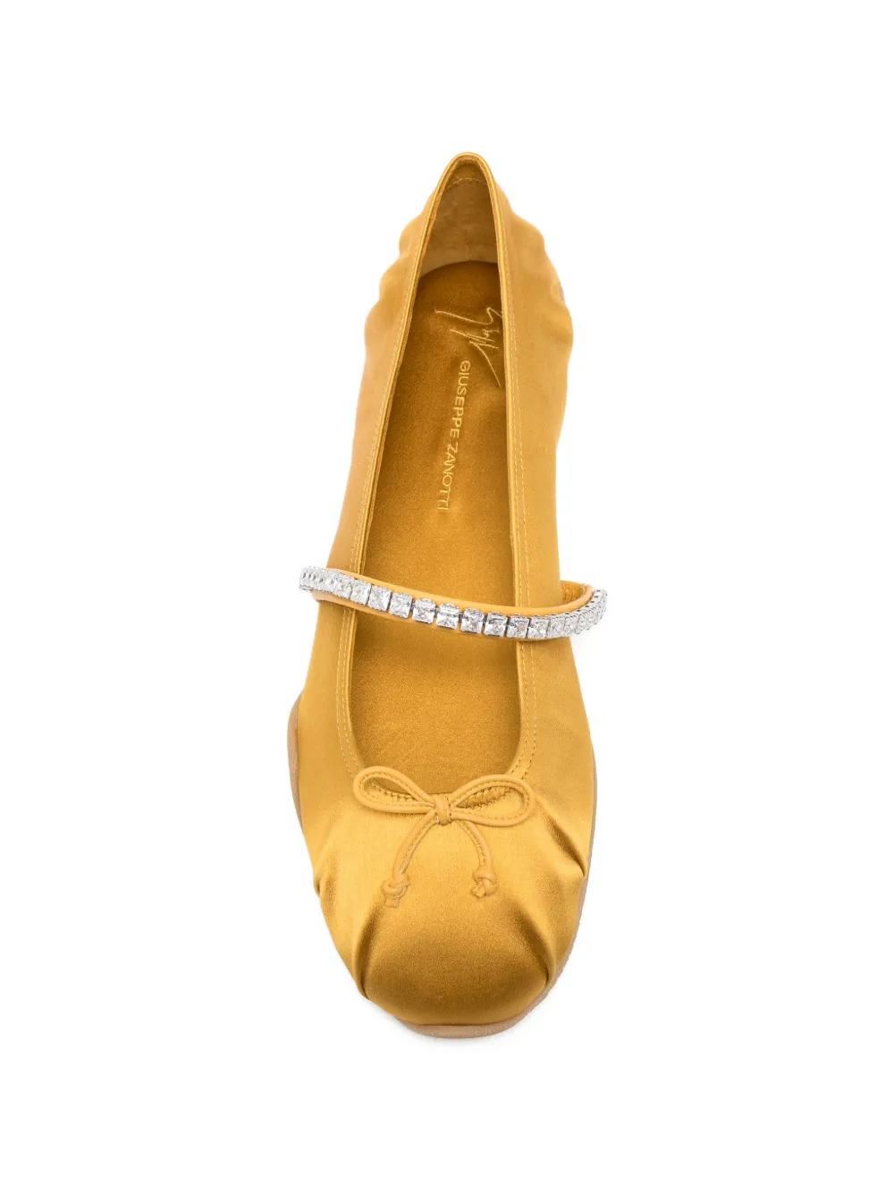 Giuseppe Zanotti crystal-embellished ballet flats Geel