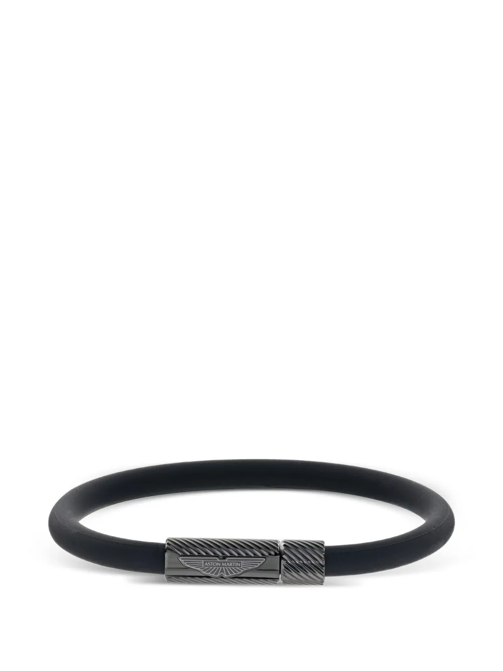 Aston Martin Watches Bracciale con logo inciso - Nero