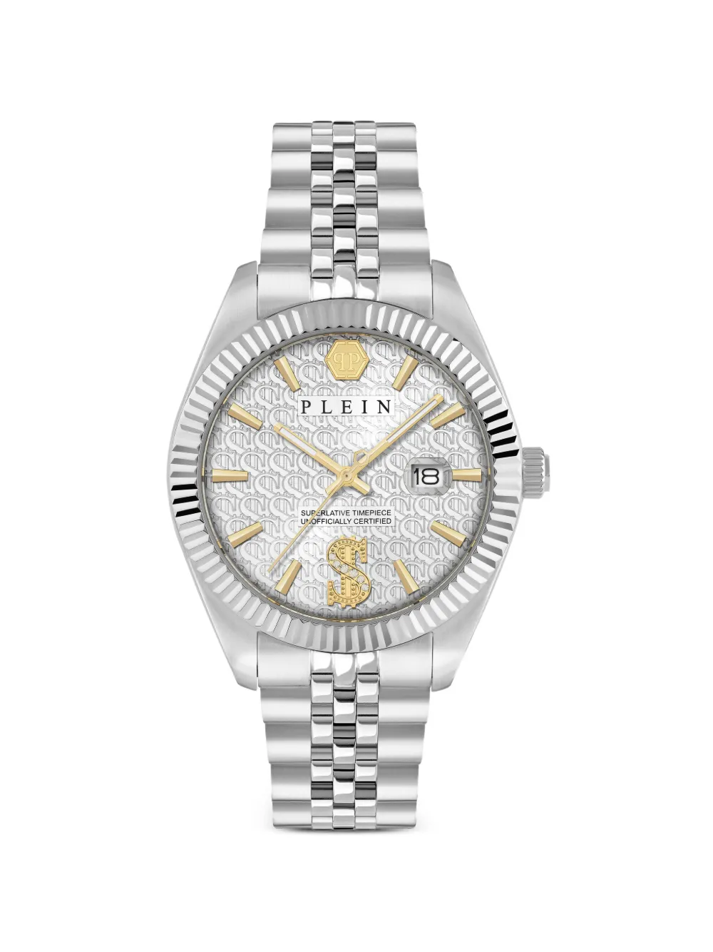 Philipp Plein montre Date Superlative 41 mm - Argent