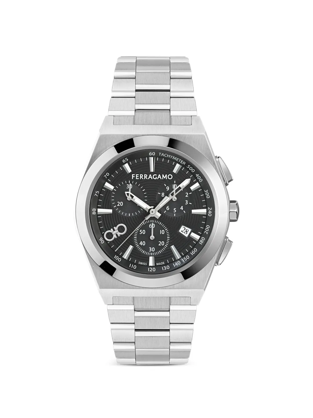 Ferragamo Vega Upper East Chrono 42mm watch - Nero