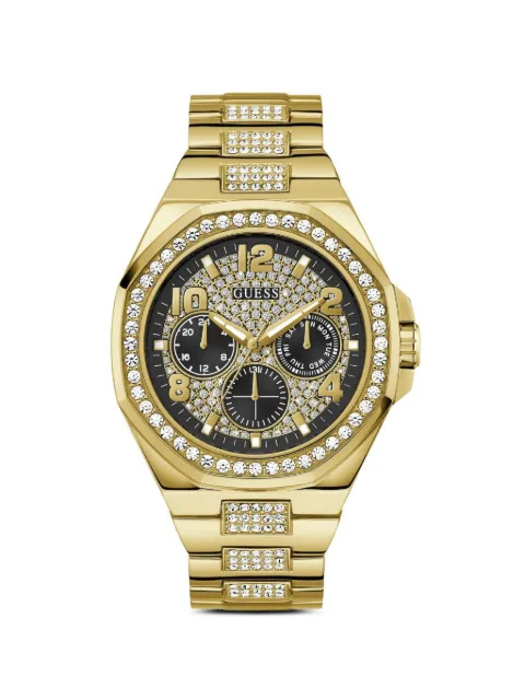 GUESS USA crystal-embellished 46mm watch