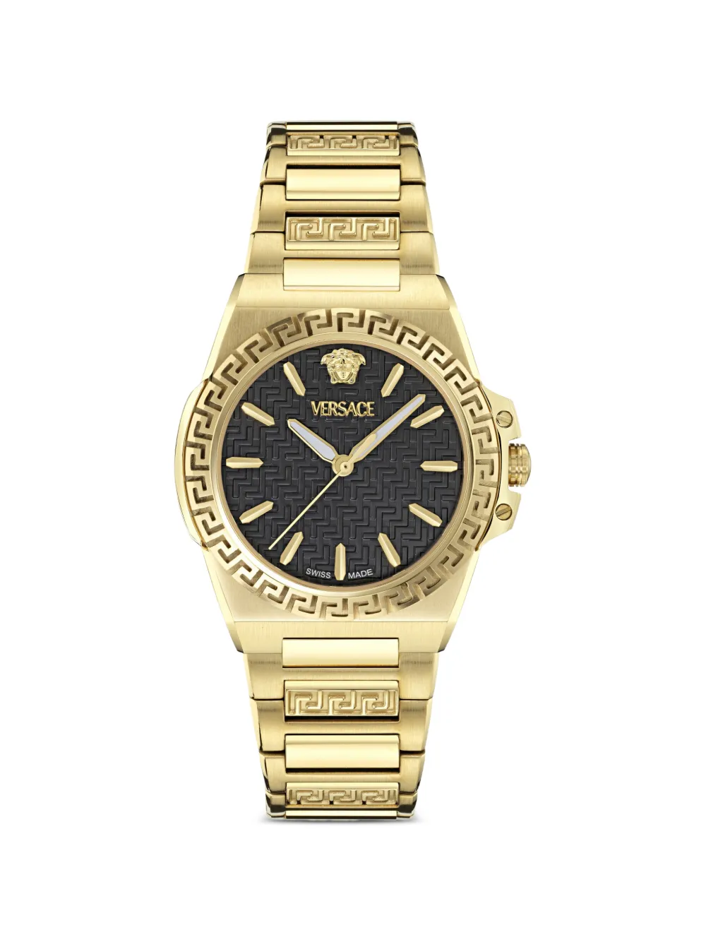 Versace Greca Reaction 38mm watch - Nero