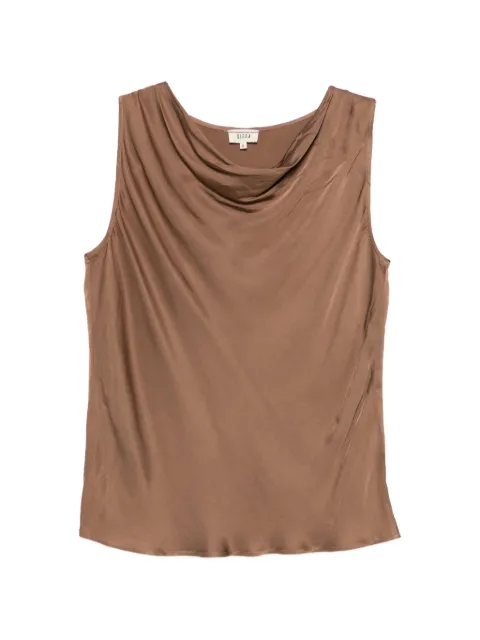 Diega draped-neck sleeveless top