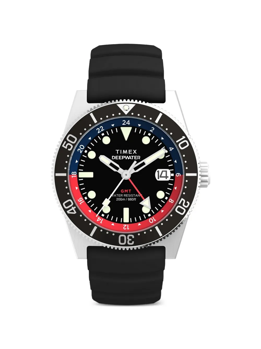 TIMEX Orologio Deepwater Reef 200 GMT 41mm - Nero