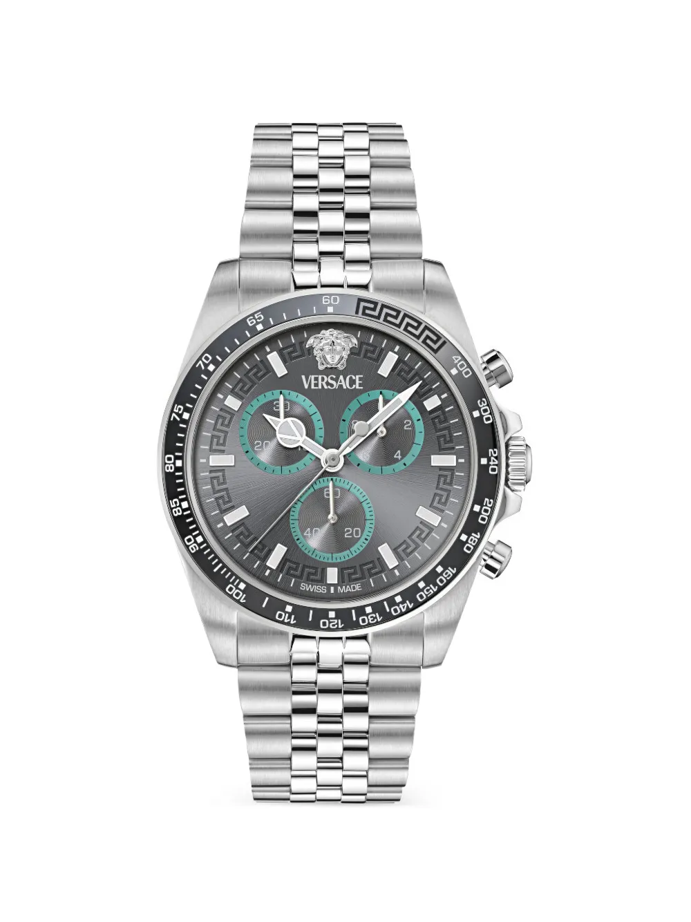 Versace Orologio Greca Chrono Wave 43mm - Grigio
