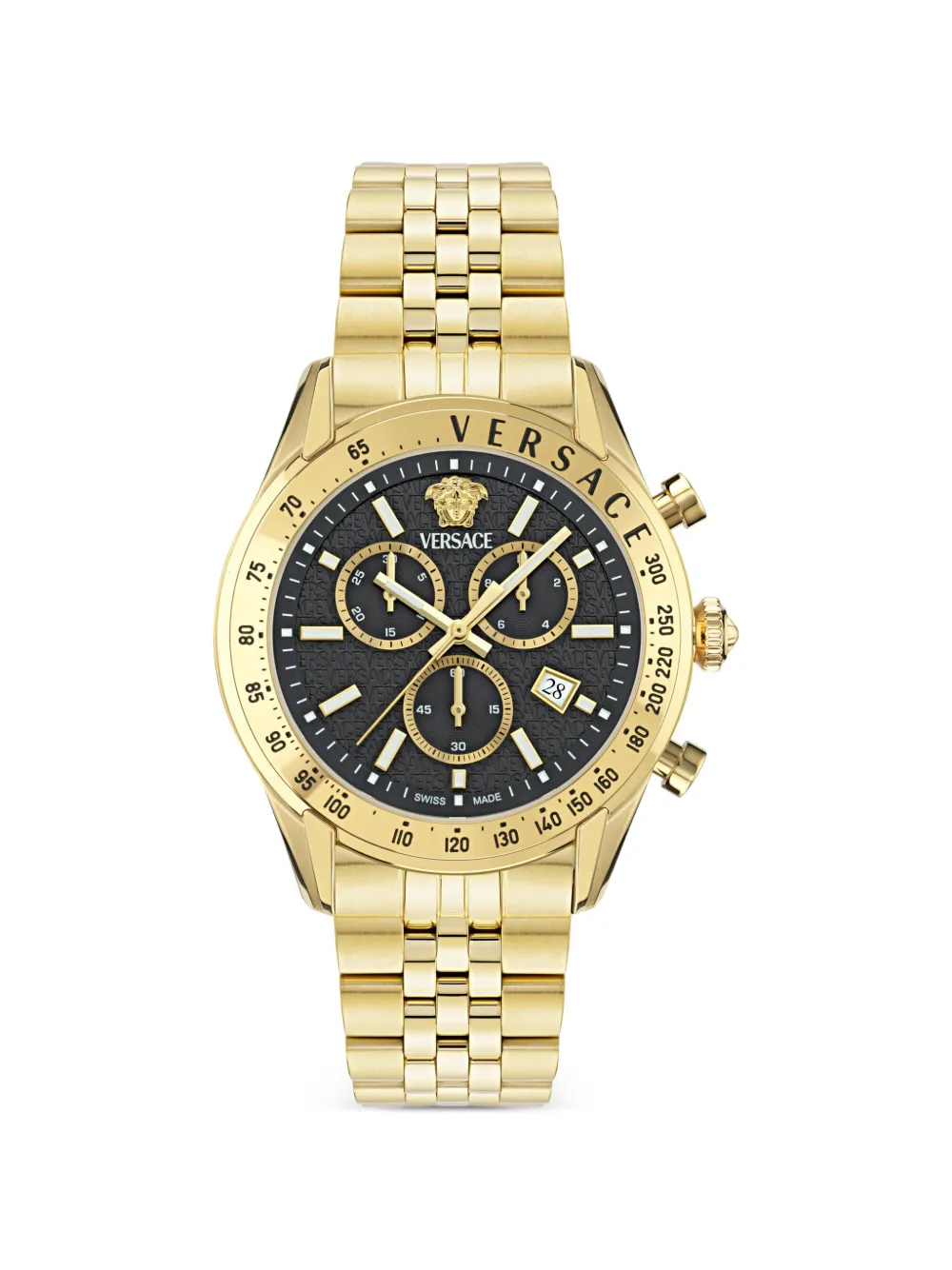 Versace 크로노 마스터 44mm 시계 | 블랙 | Image 1