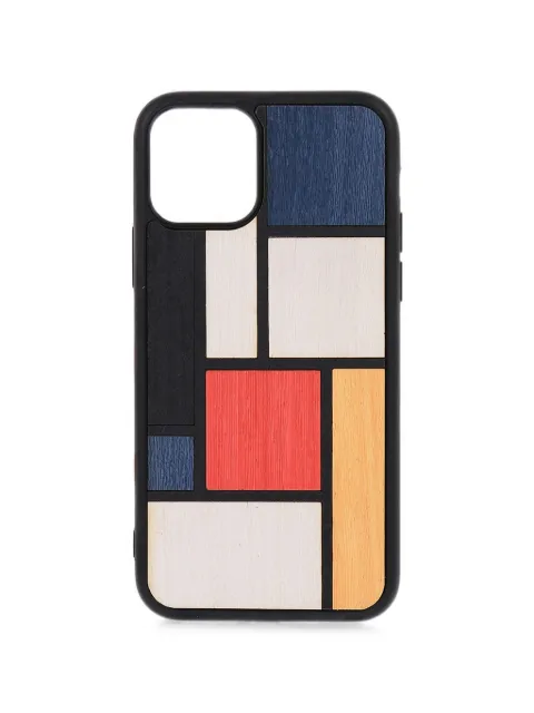Wood'd geometric-pattern Tableau iPhone 11 Pro case
