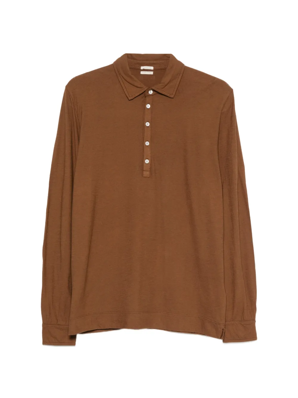 Massimo Alba Raya long-sleeves polo shirt - Marrone