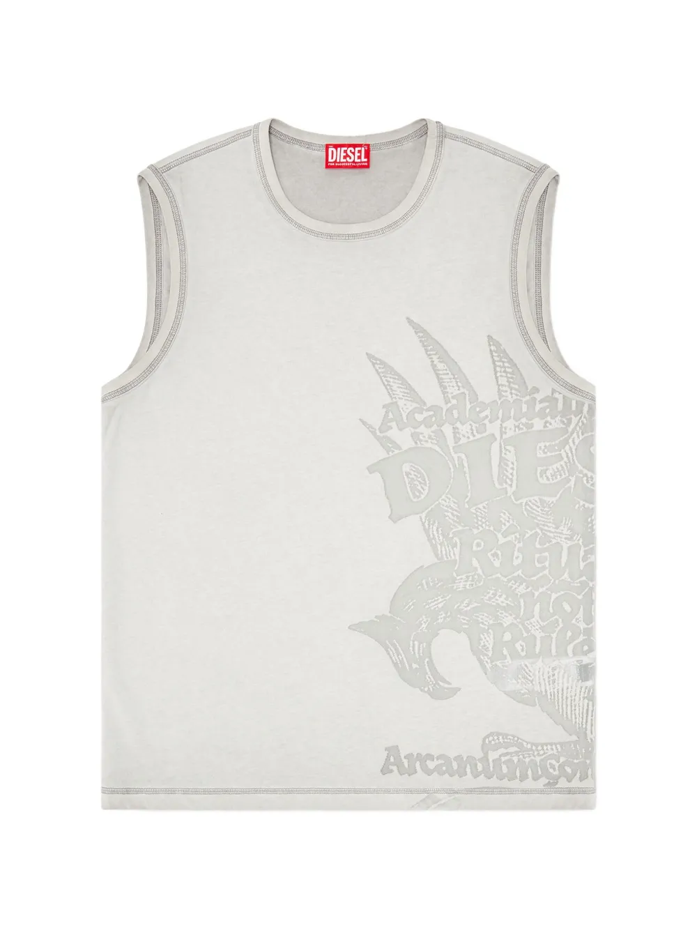Diesel grapjic-print tank top - Grau