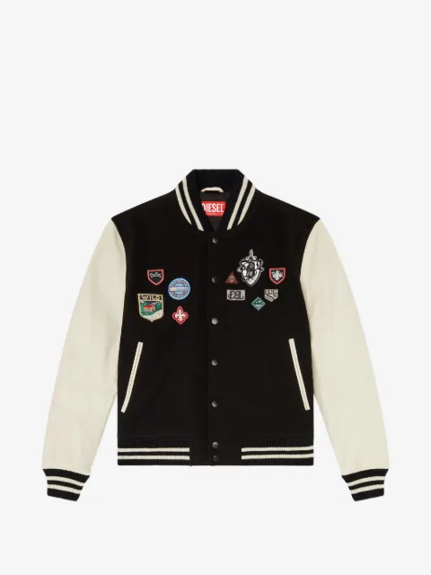 Diesel L-Arry-Patch leather jacket