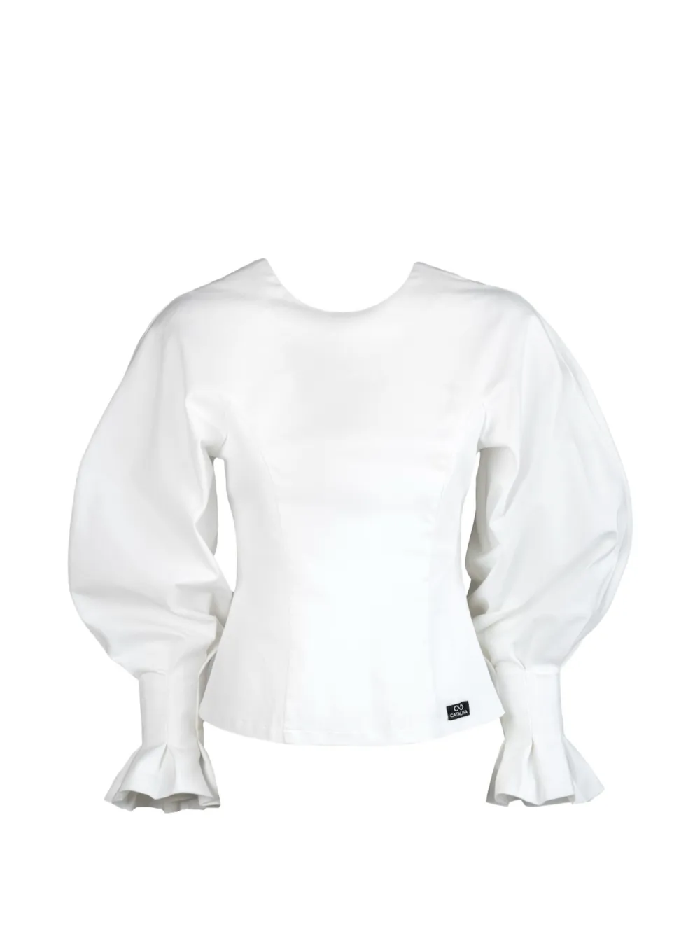 Catalina Chiara puff-sleeve top - Bianco