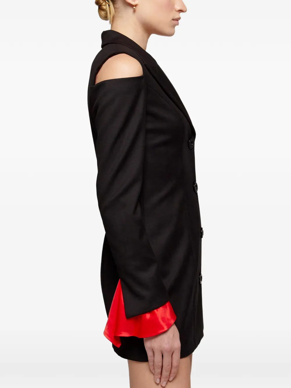 Catalina Moulin Rouge jurk met open schouders Zwart