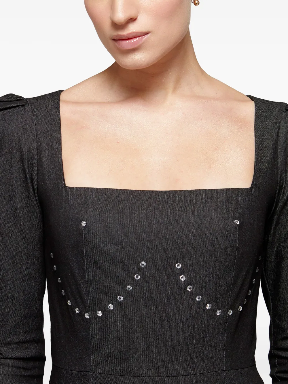 Catalina Diamond mini-jurk verfraaid met stras Zwart