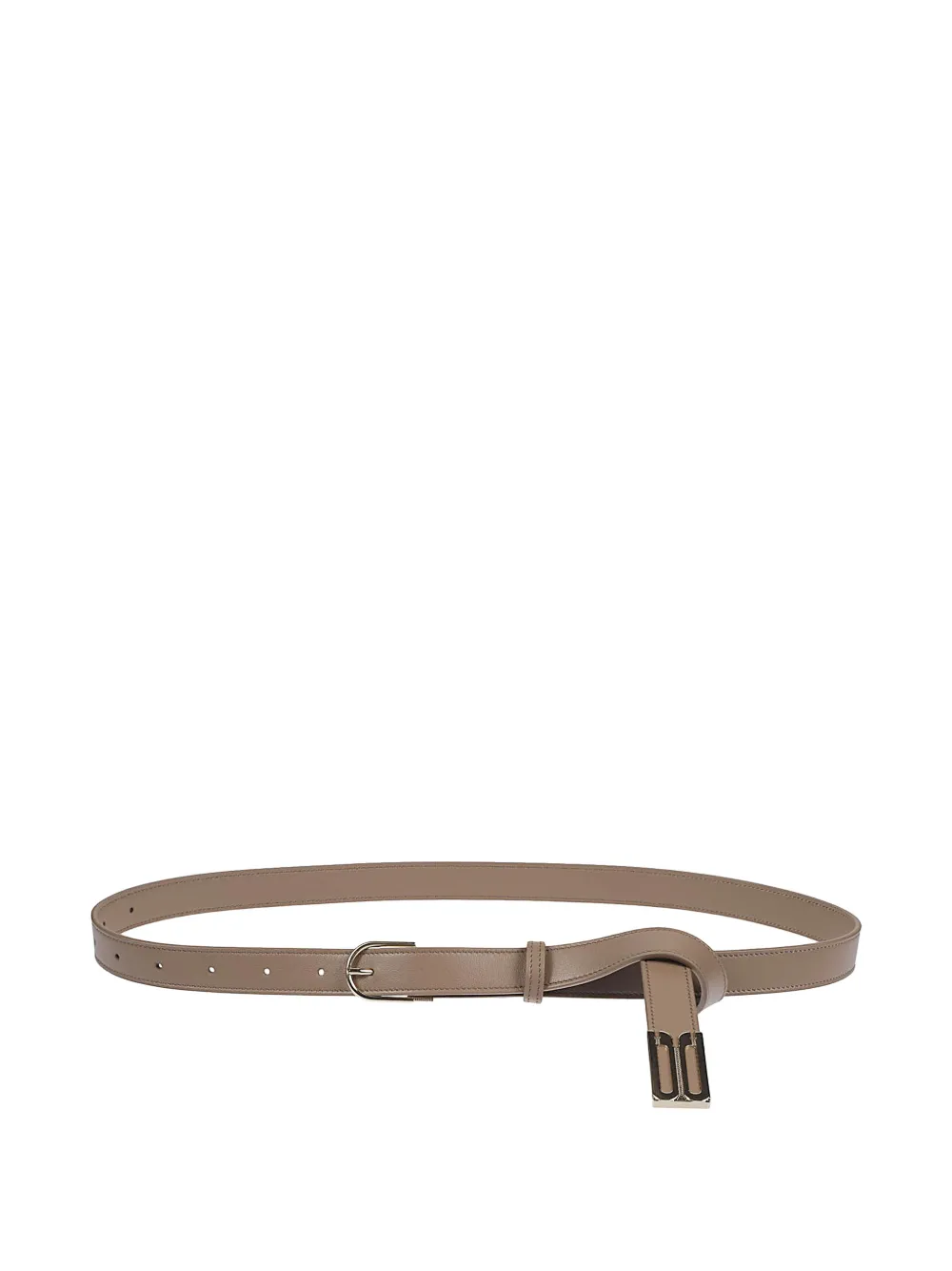 Victoria Beckham logo-buckle leather belt - Toni neutri