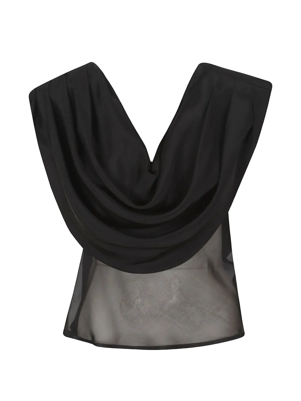  La Collection Top Marcia Drapeado - Negro 