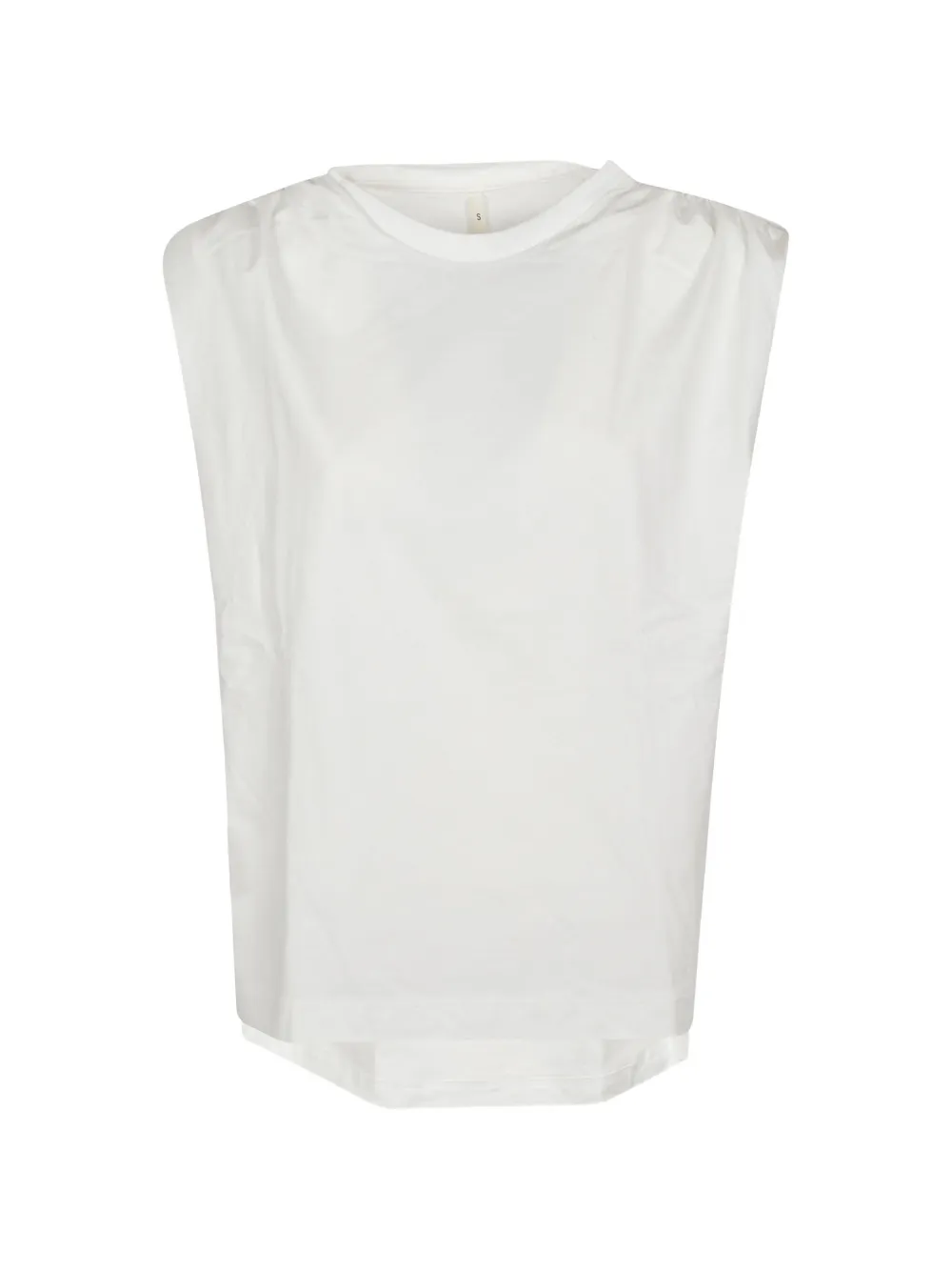 Petar Petrov loose fit padded-shoulder T-shirt - Bianco