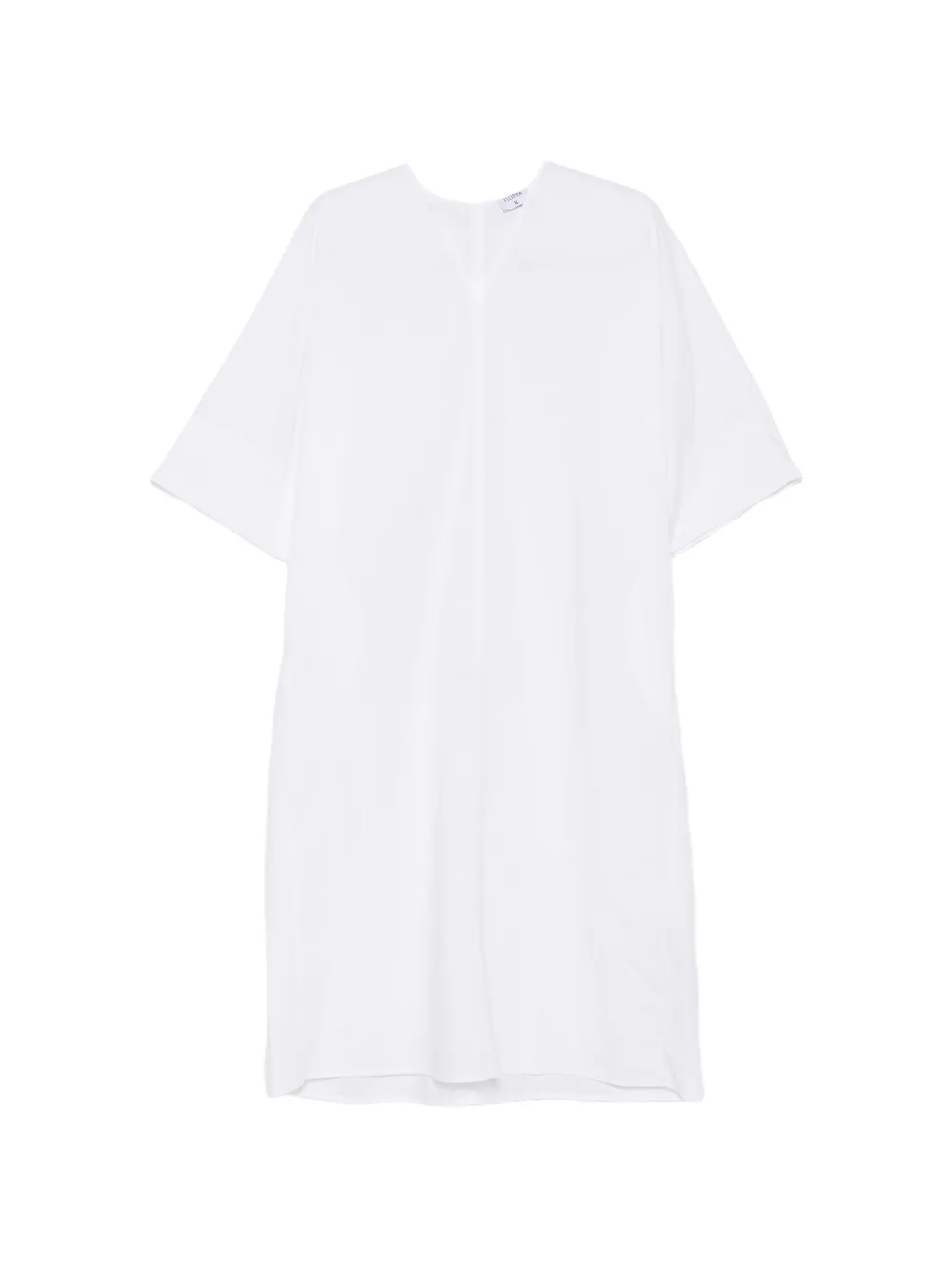 Filippa K V-neck short-sleeve mini dress - Bianco