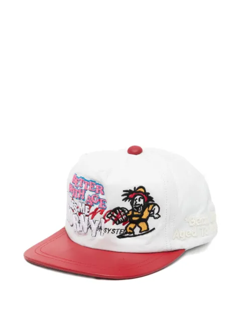 Better with Age  embroidered flat-peak cap