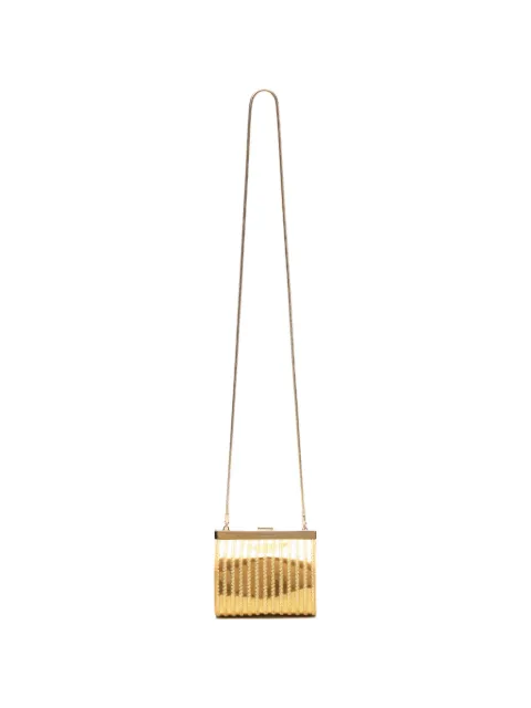 Alberta Ferretti bolso de mano con efecto metalizado