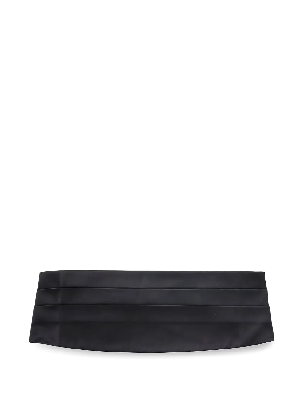 Brunello Cucinelli pleated satin cummerbund - Nero