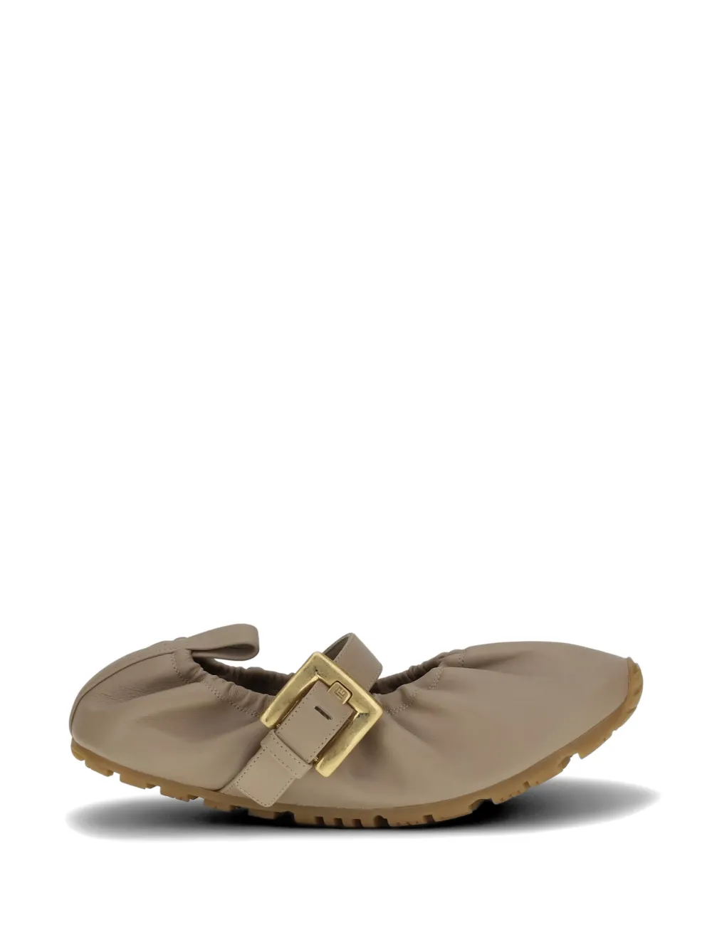 Balmain buckle-strap ballet flats - Toni neutri