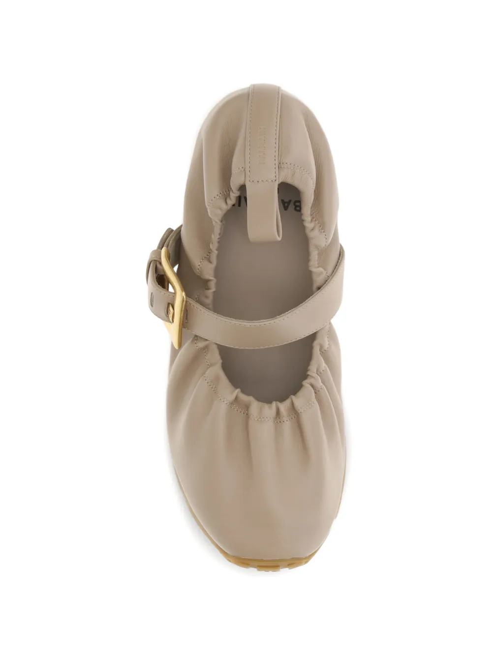 Balmain buckle-strap ballet flats Beige