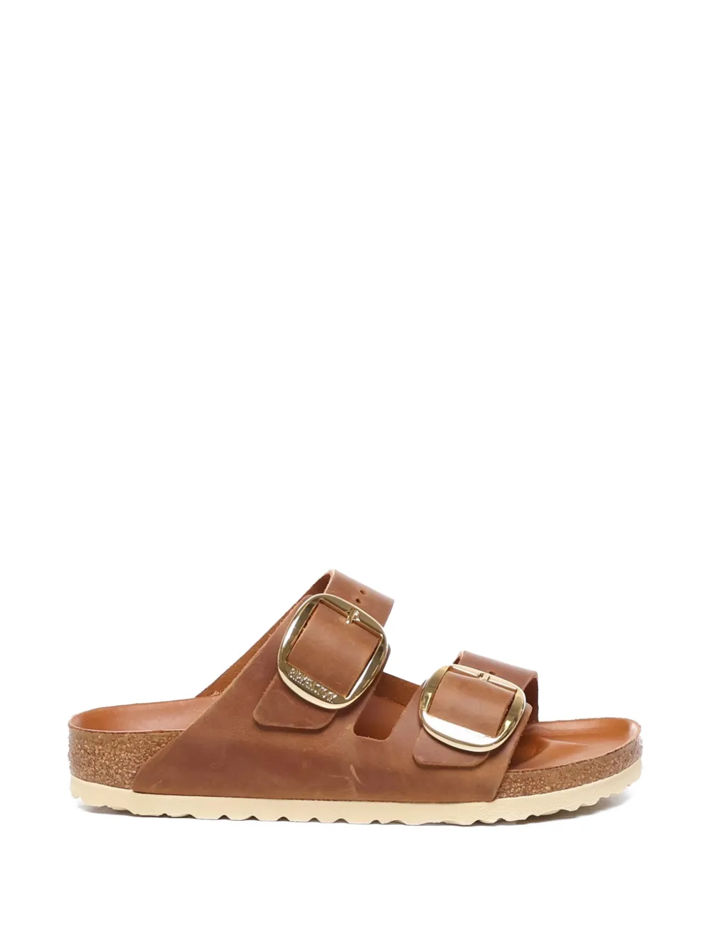 Birkenstock Birkenstock leather flat sandals - Braun