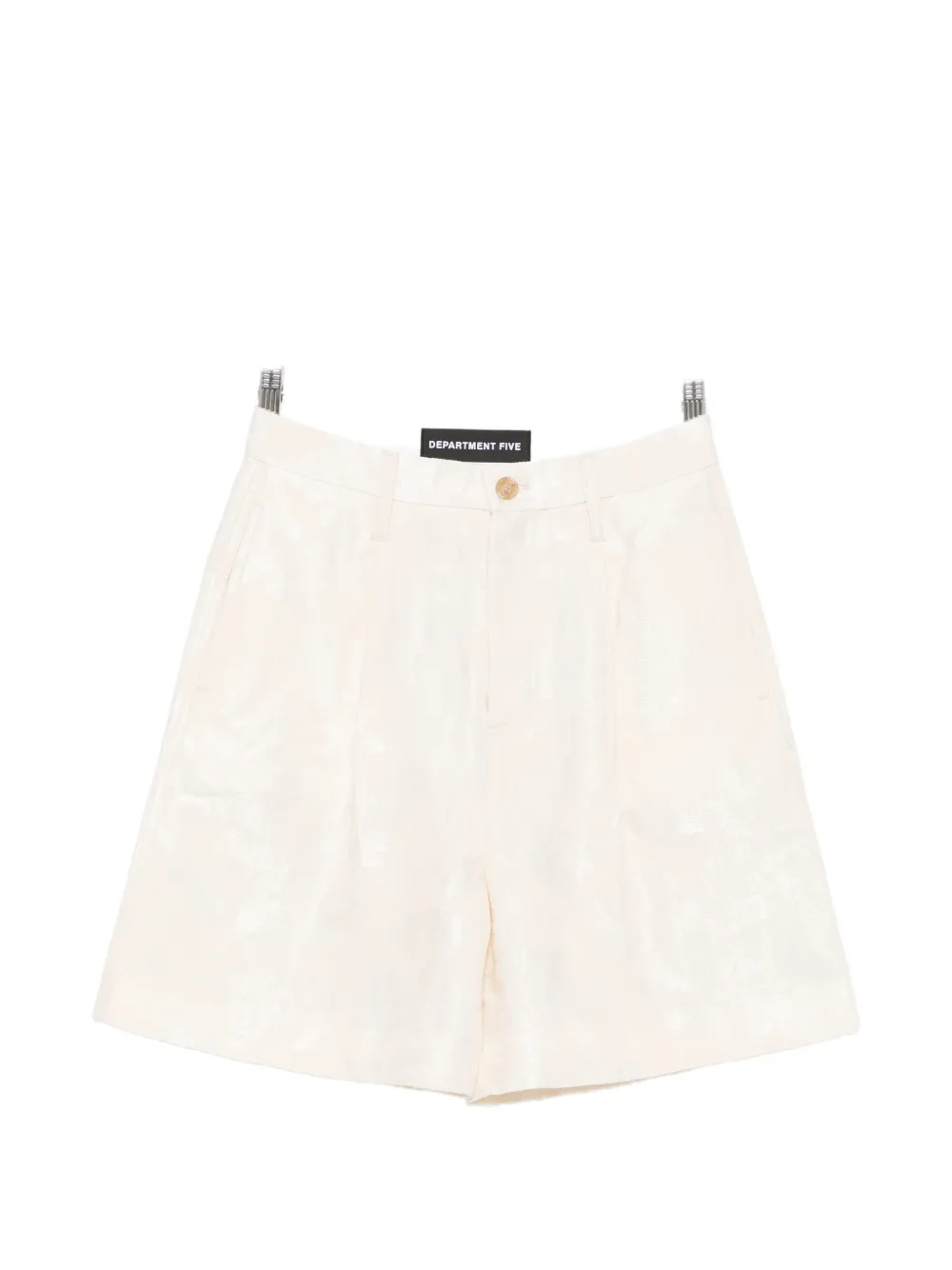Department 5 floral-jacquard pleated shorts - Toni neutri