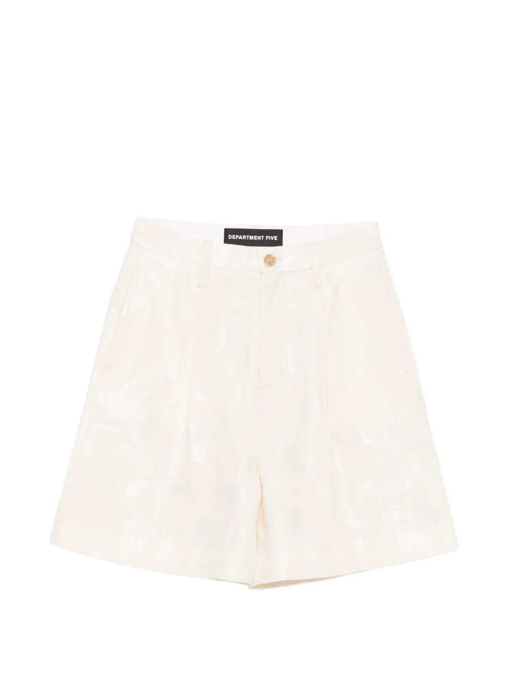Department 5 floral-jacquard pleated shorts - Toni neutri