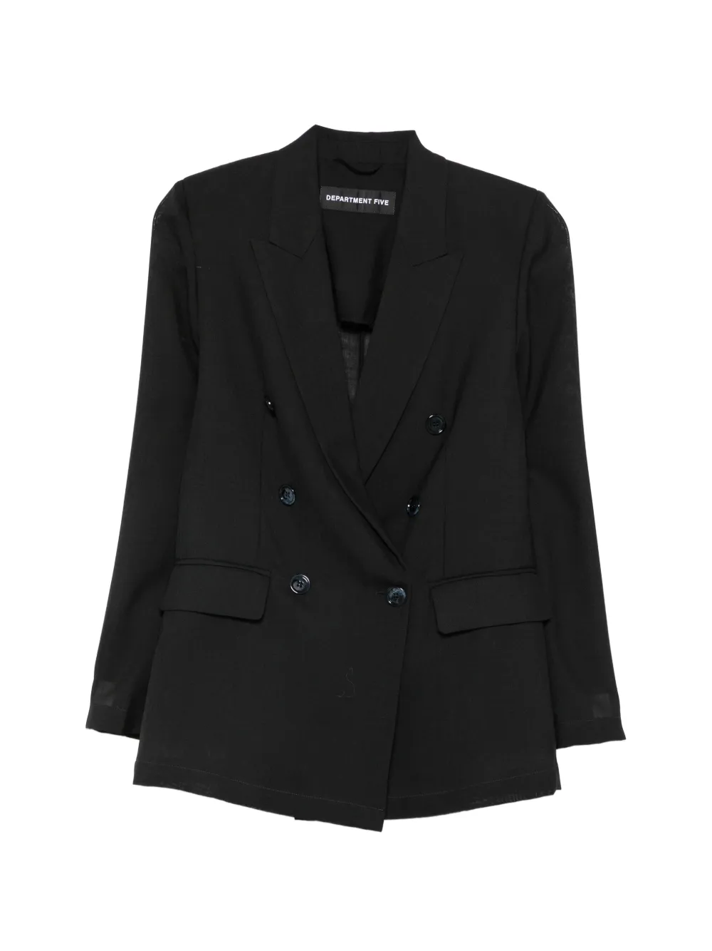 Department 5 single-breasted rear-slit blazer - Nero