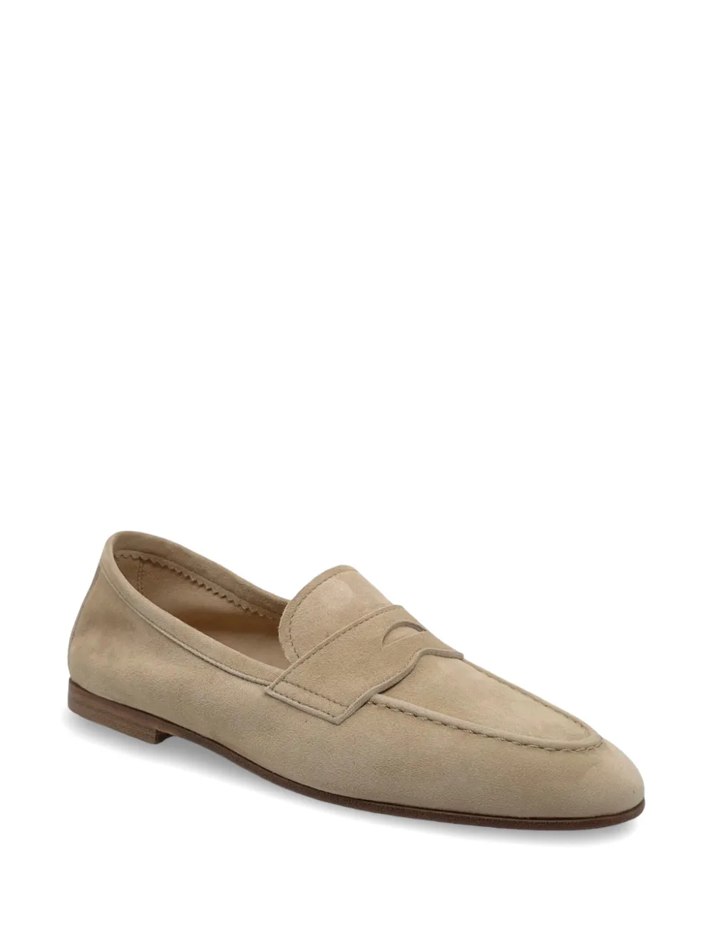 Henderson Baracco Suède loafers Beige