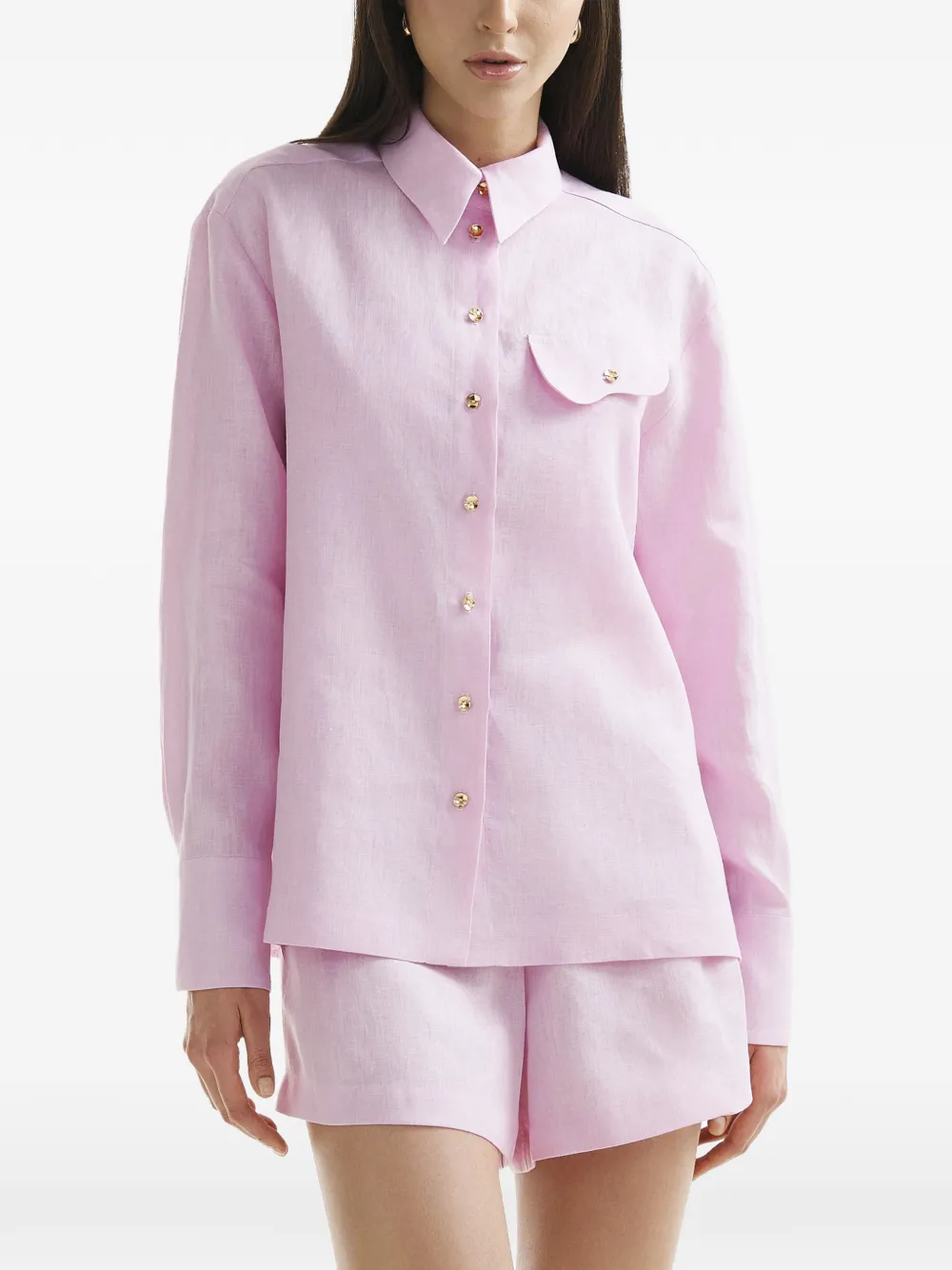 Mia Peculiar Camicia con bottoni - Rosa