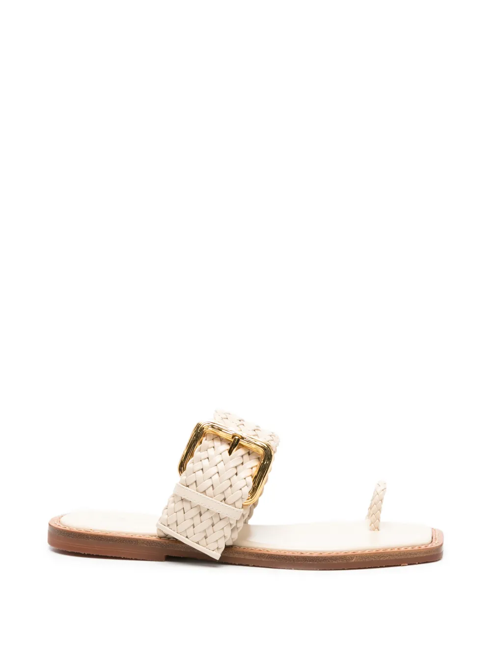 Giuseppe Zanotti woven buckle-detail sandals - Neutrals