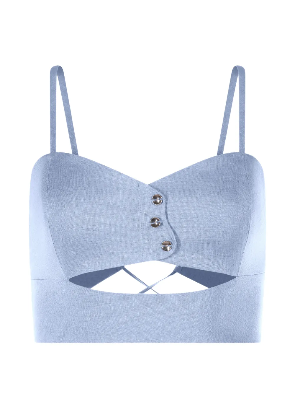 Mia Peculiar Canotta con bottoni - Blu