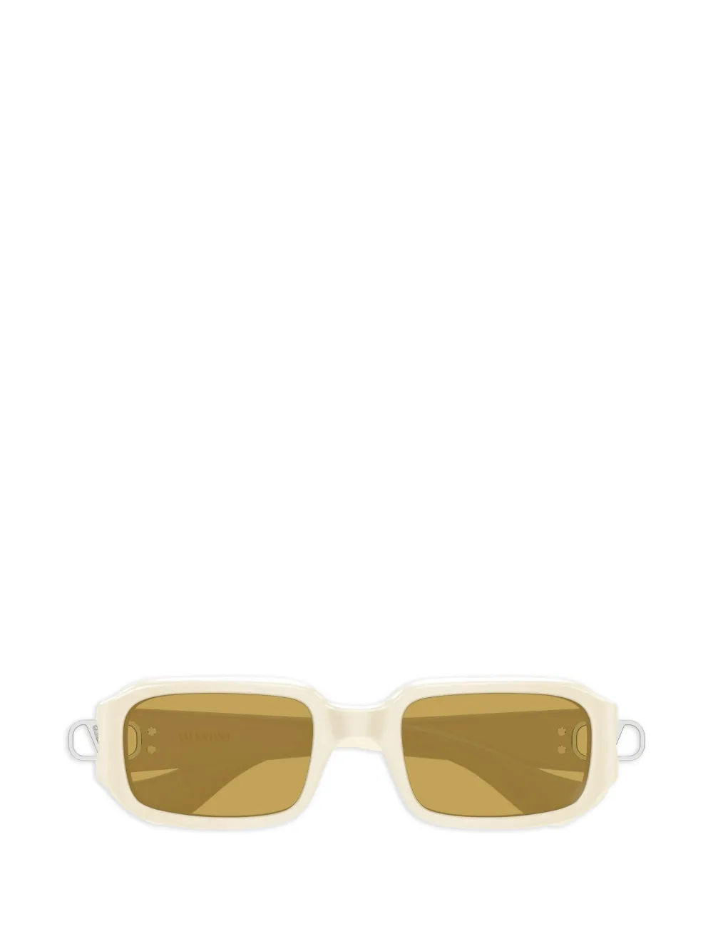 VALENTINO GARAVANI EYEWEAR VLogo rectangle-frame sunglasses - Toni neutri