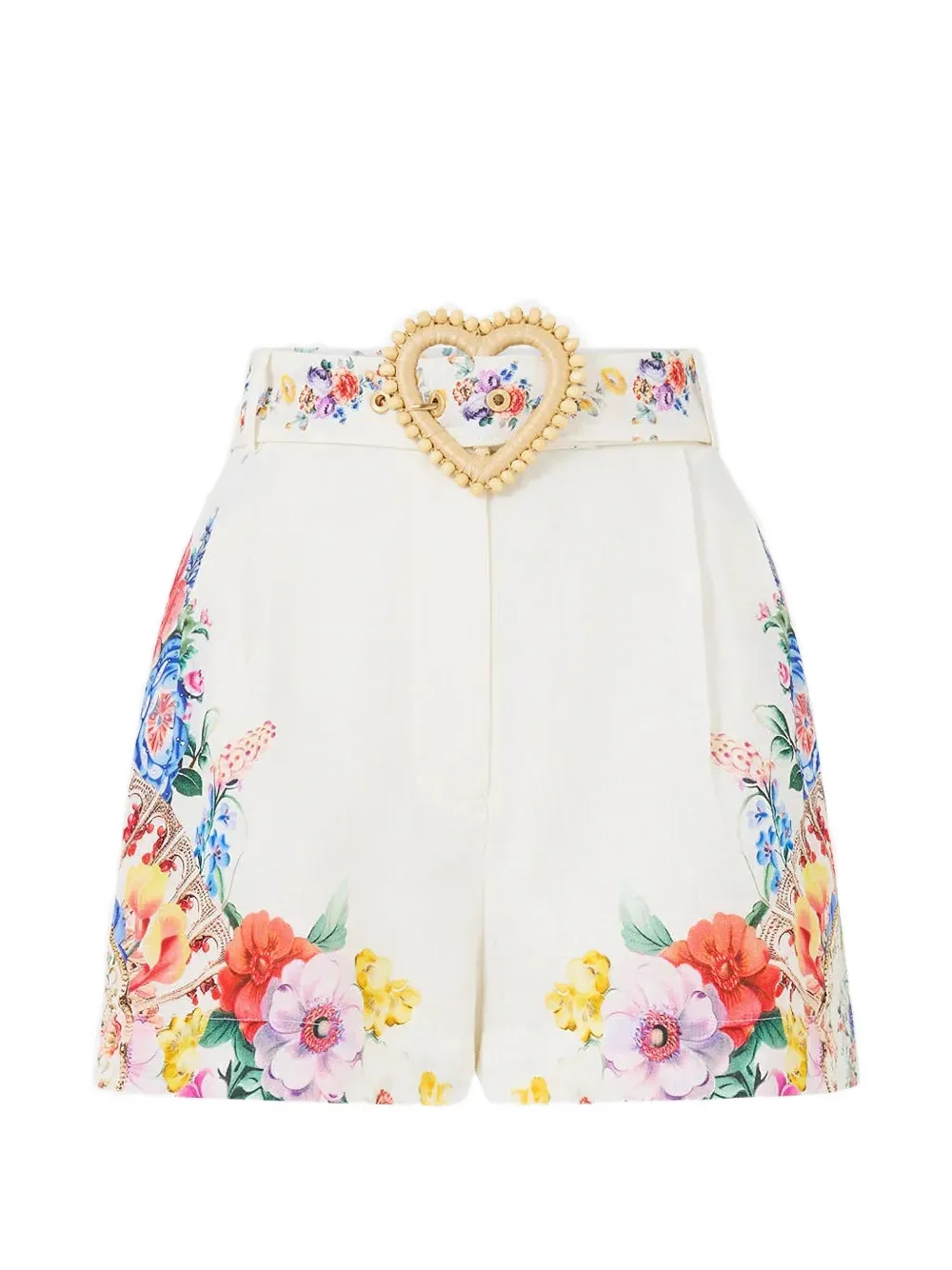 Camilla I Left My Heart In Granada belted shorts - Nude